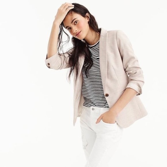 J. Crew Jackets & Blazers - J. CREW Linen Blazer Cream Ivory {S29}